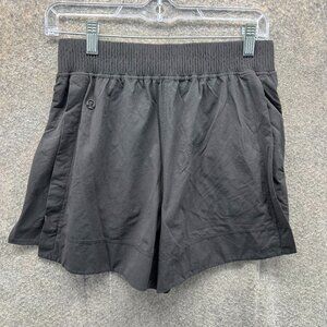 Lululemon Shorts Womens 8 Black Inner Glow Soft Stretch Terry High Rise